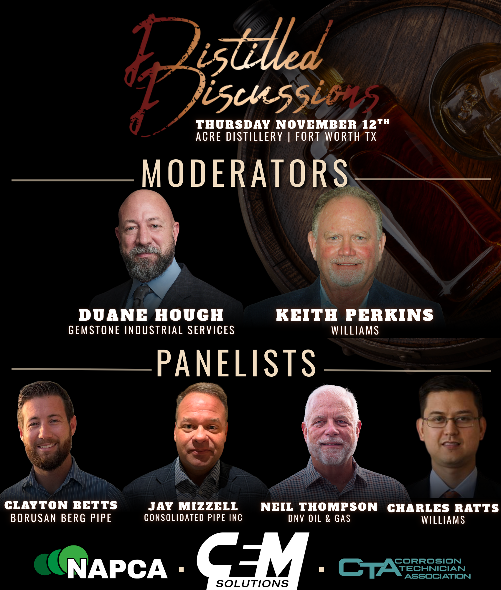 Whiskey and a cigar at Distilled Discussions